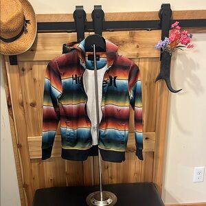 Hurley Multicolor Striped Lightweight Jacket - please read description